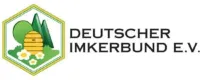 Logo des Deutschen Imkerbund e.V. mit Bienenkorb im Waben-Symbol und Blüten.