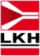 LKH Logo in Rot-Schwarz mit perspektivischem Tunnel-Symbol und Schriftzug LKH.
