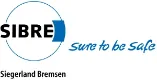 SIBRE Logo mit Slogan „Sure to be Safe“, Siegerland Bremsen, Industriebremsen.